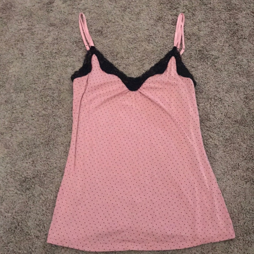 Express polka dot tank top